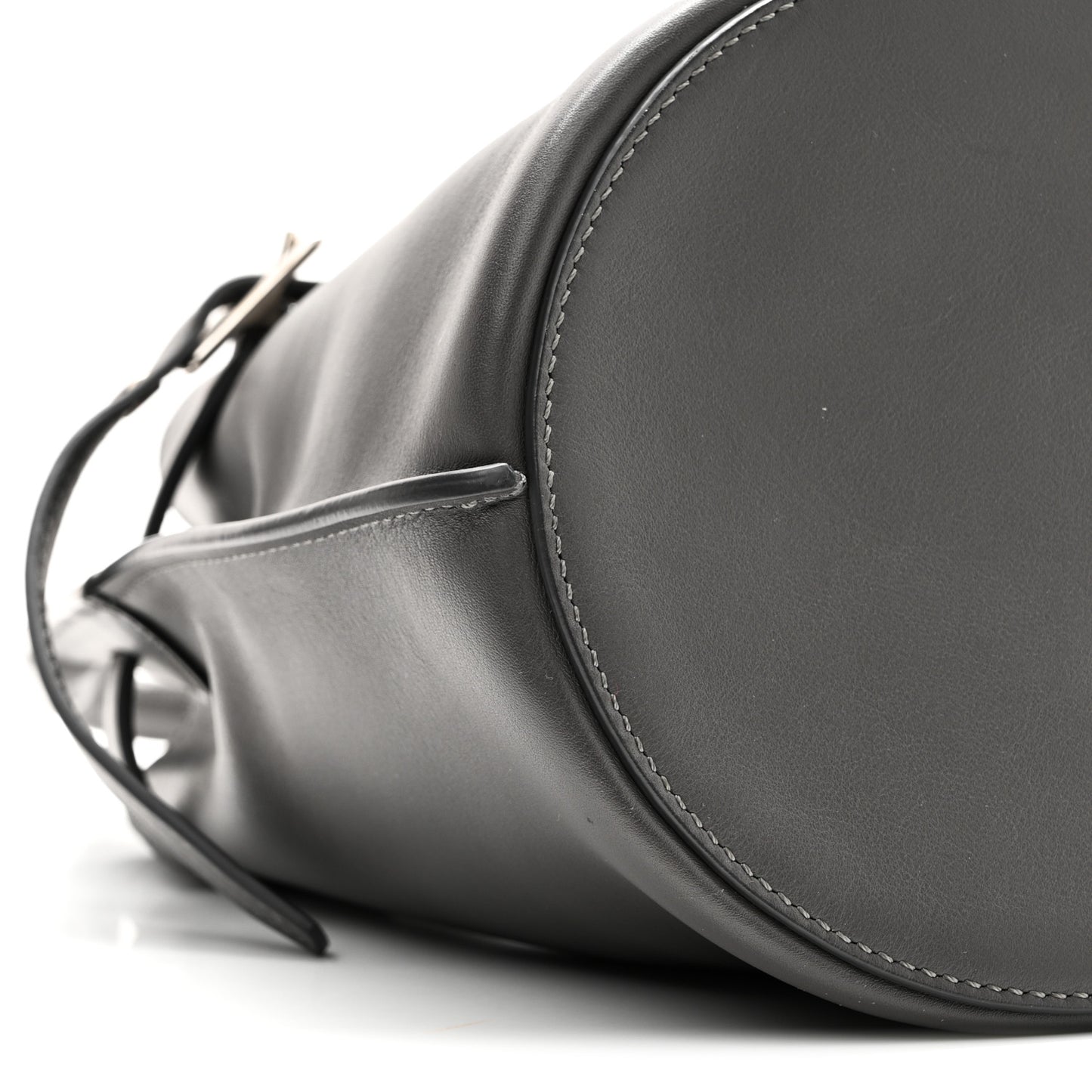 Smooth Calfskin Nano Big Bag Bucket Grey