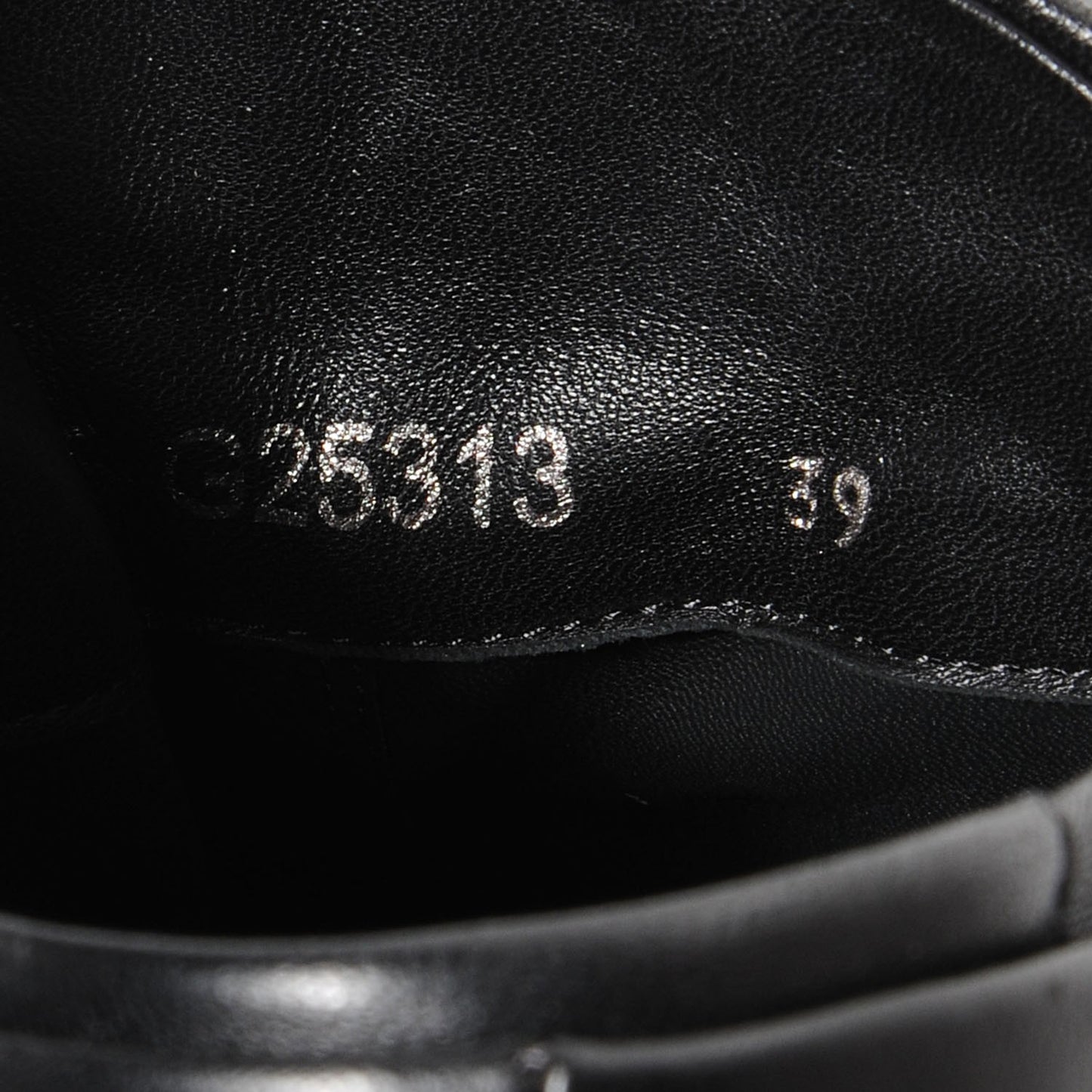 Leather Patent Cap Toe CC Sneakers 39 Black