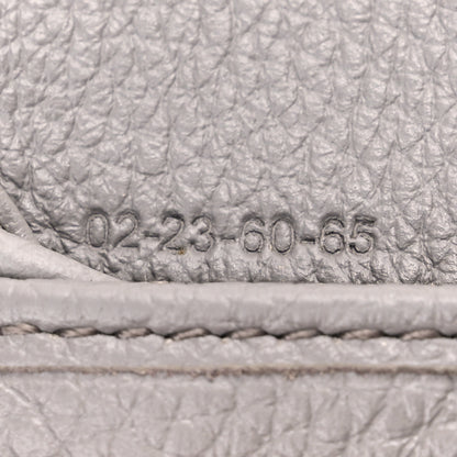 Chloe Grained Calfskin Marcie Square Wallet Cashmere Grey 9 of 10