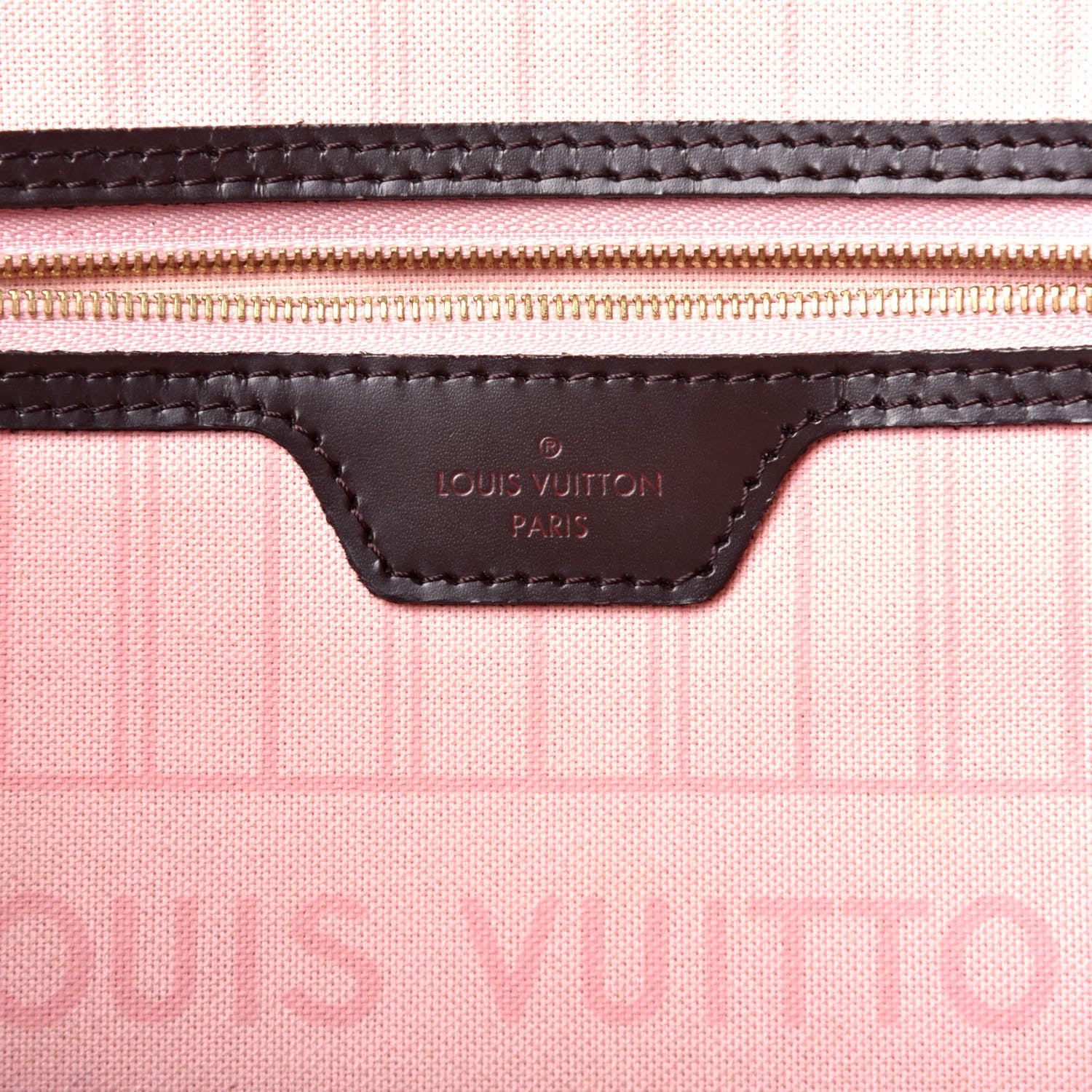 Louis Vuitton Damier Ebene Neo Neverfull MM Rose Ballerine 6 of 14