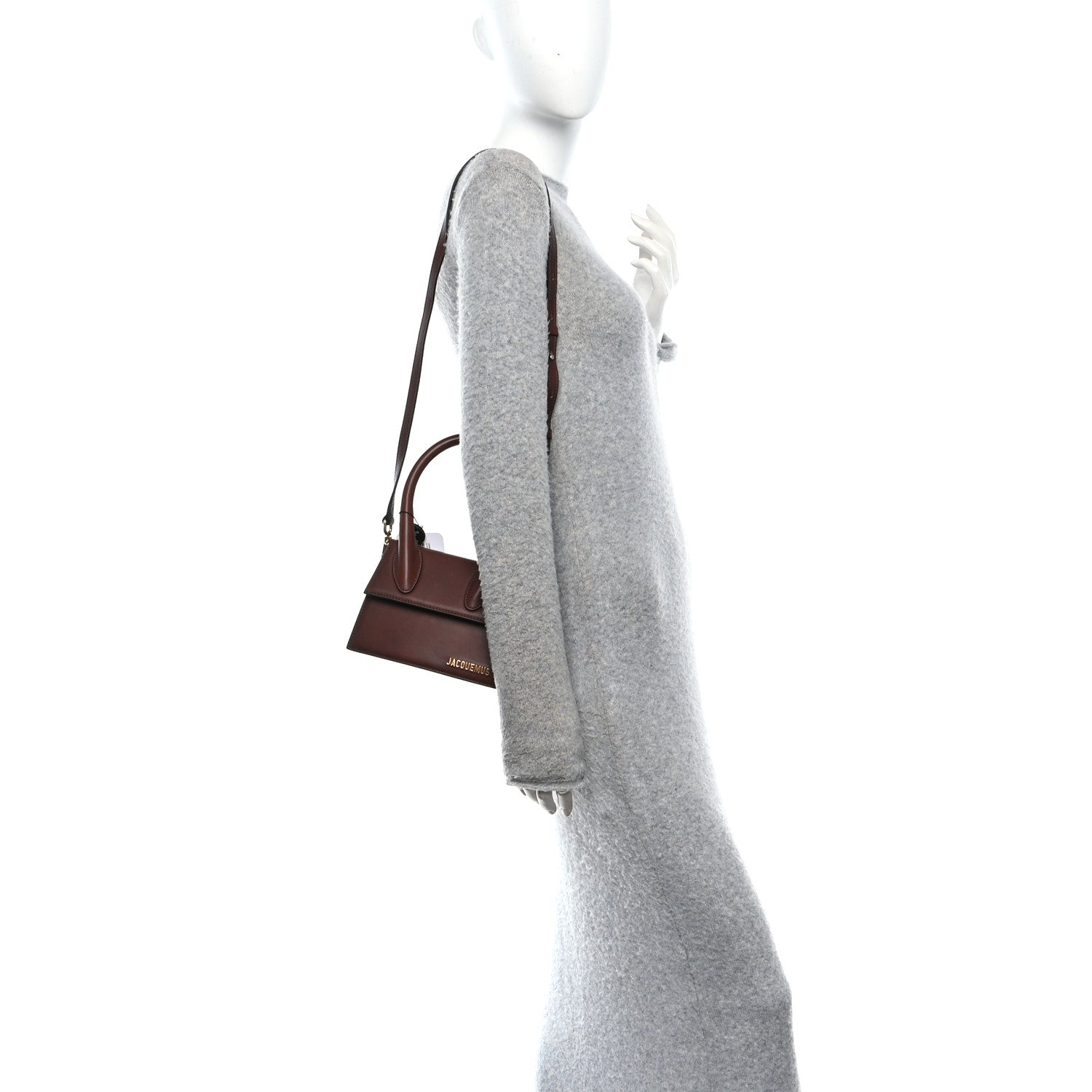 Jacquemus Smooth Calfskin Le Chiquito Moyen Dark Brown 2 of 9