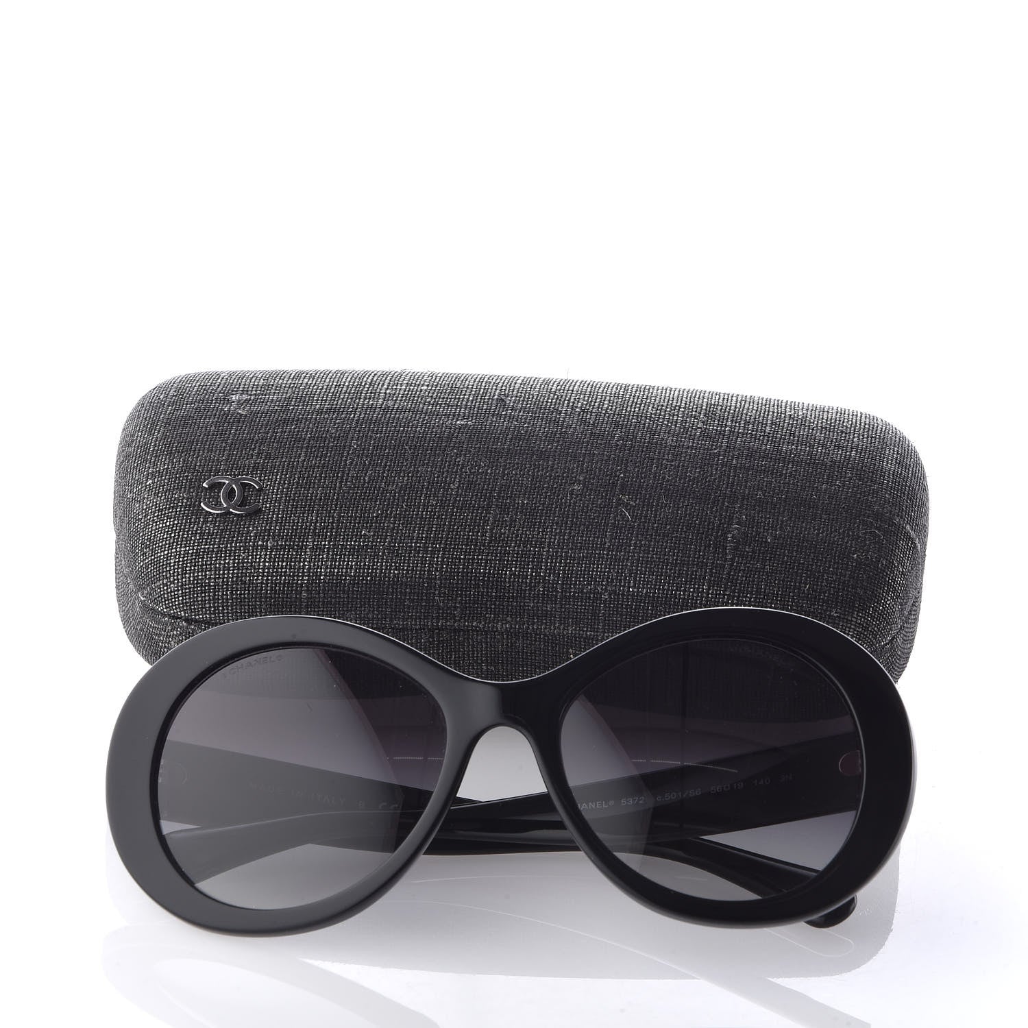 Chanel Oval CC Sunglasses 5372 Black 7 of 7
