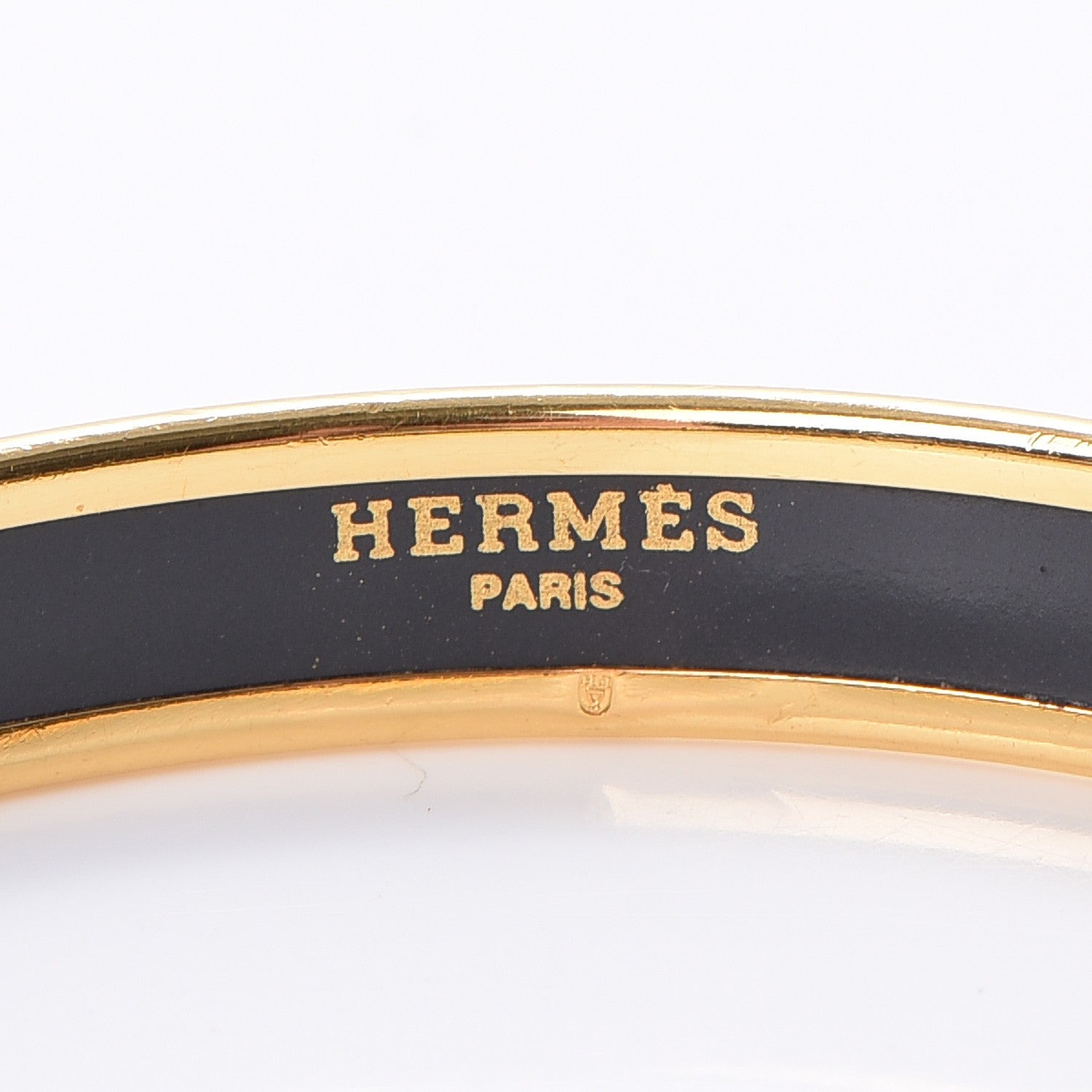 Hermes Enamel Printed Narrow Bracelet 62 4 of 5