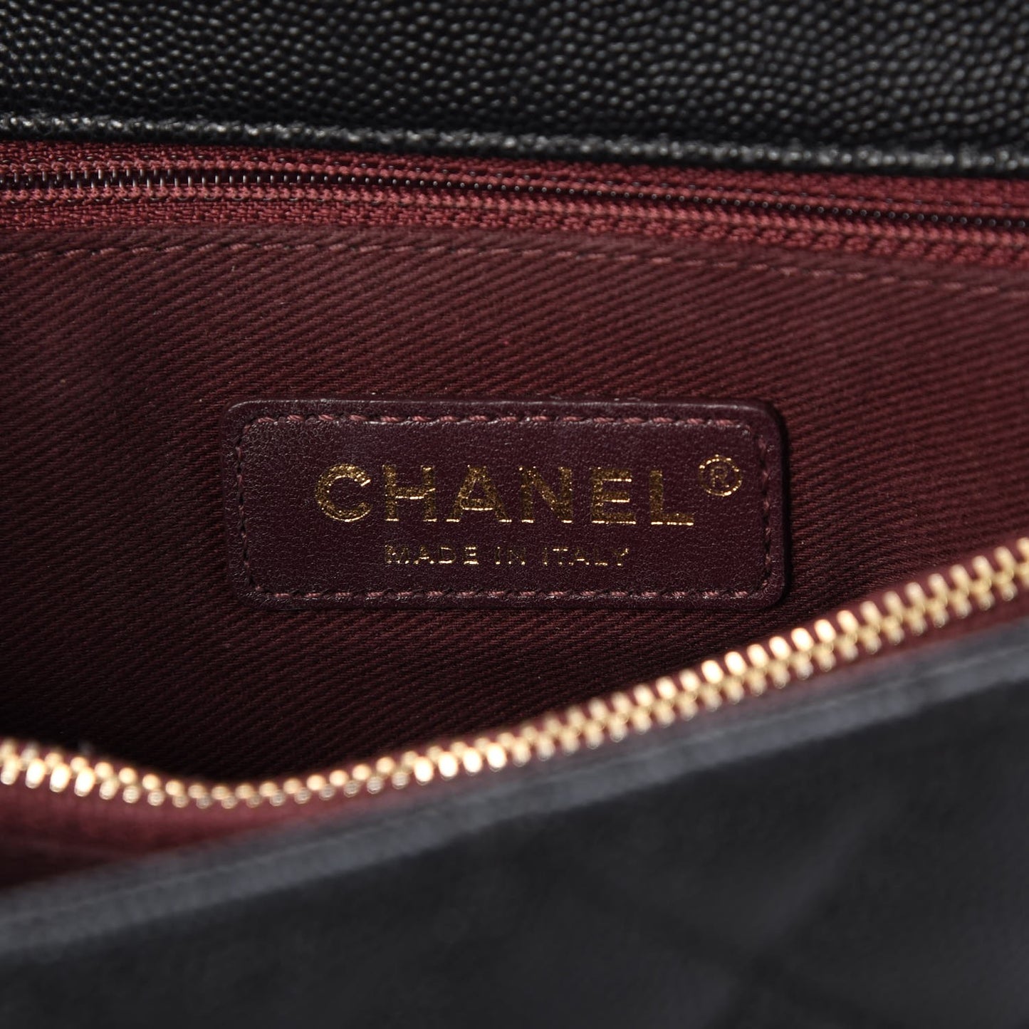 Caviar Quilted Small Coco Handle Flap Black