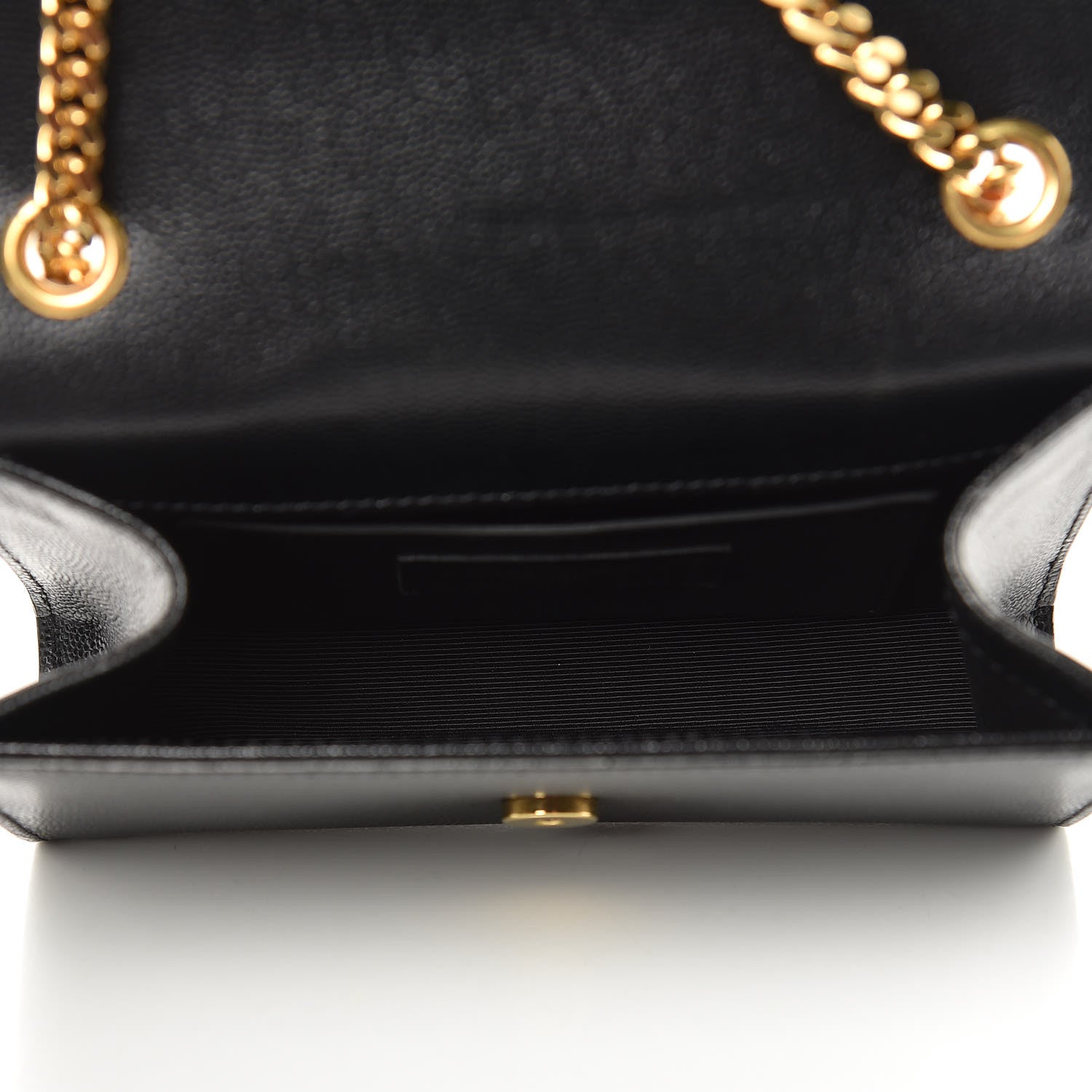 Saint Laurent Grain De Poudre Small Monogram Kate Satchel Black 5 of 13
