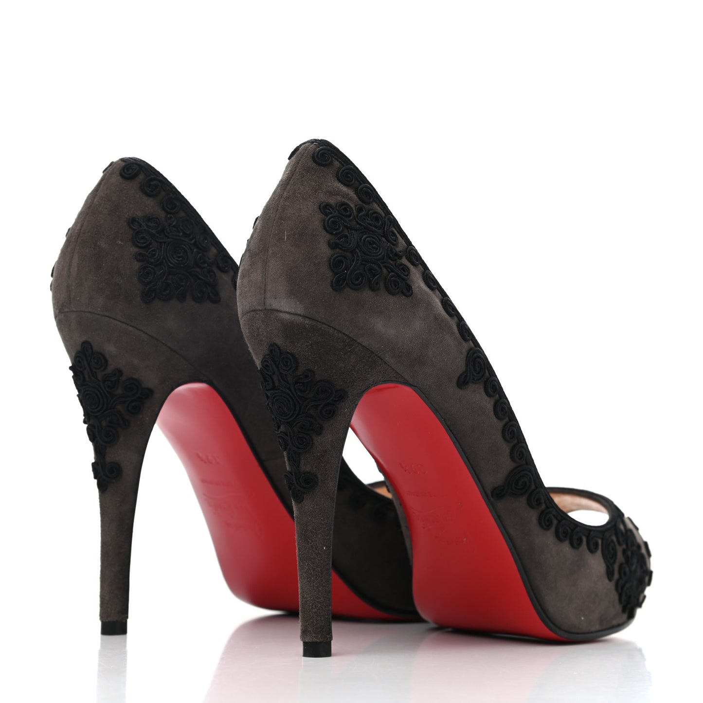 Suede Very Brode 120 Pumps 39.5 Elephant