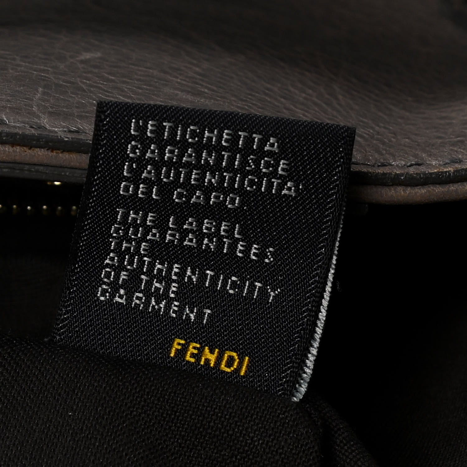 Fendi Vitello Acqua Large Twins Tote Grigio Scuro 4 of 24