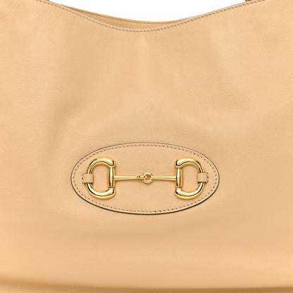 Gucci New Sakai Calfskin Lux Horsebit 1955 Tote Bag Bubble Tea 8 of 11