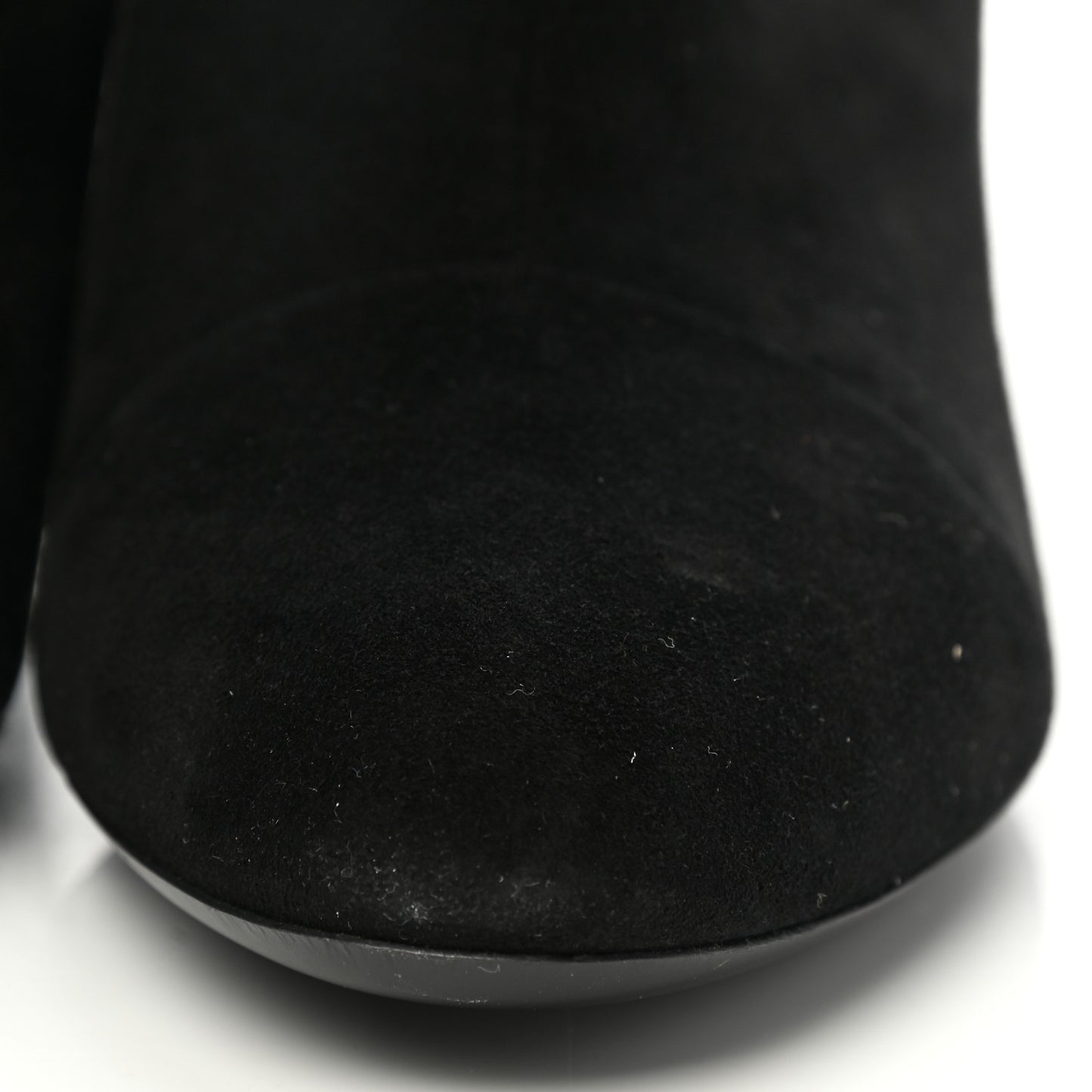 Suede Monogram Uniformes Cap Toe Chelsea 75mm Ankle Boots 37.5 Black