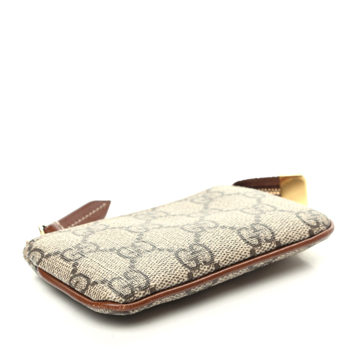 GG Supreme Monogram Key Case Brown