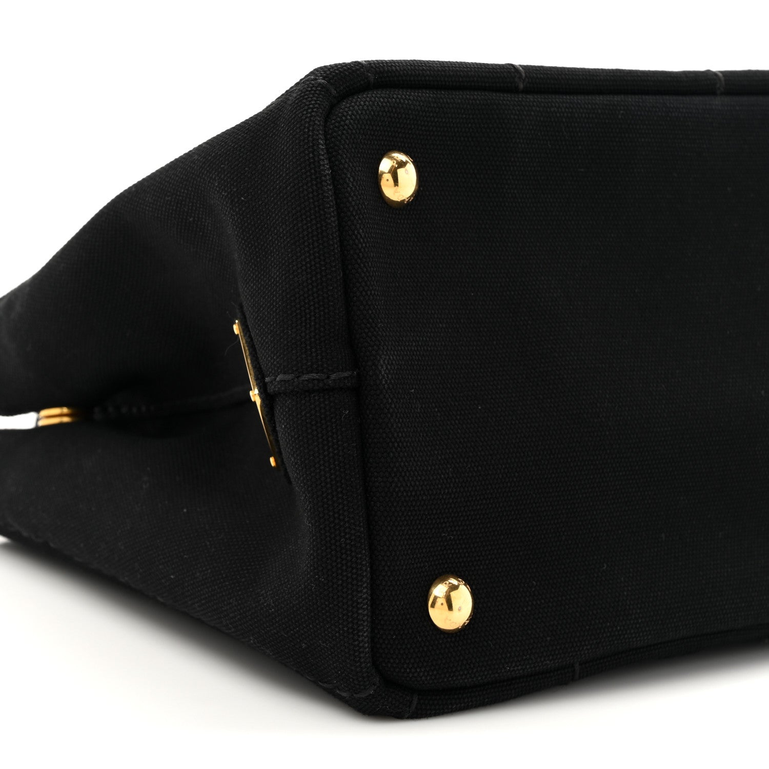 Prada Canapa Small Logo Tote Black Talco 9 of 10