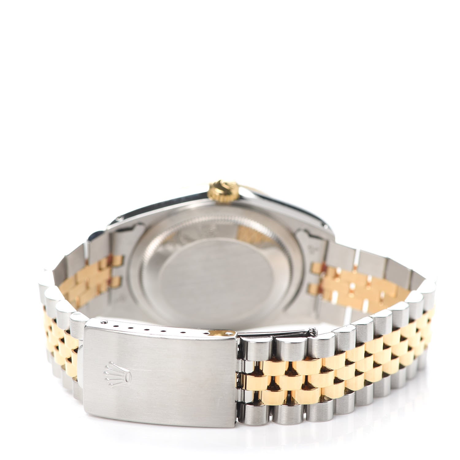 Rolex Stainless Steel 18K Yellow Gold Diamond 36mm Oyster Perpetual Datejust Watch Blue 16233 3 of 5