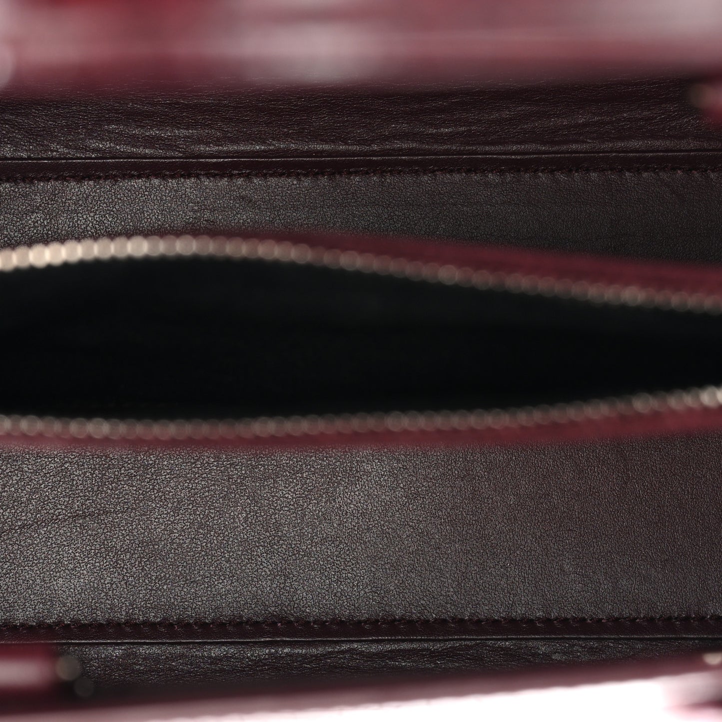 Calfskin Crocodile Embossed Baby Sac De Jour Bordeaux
