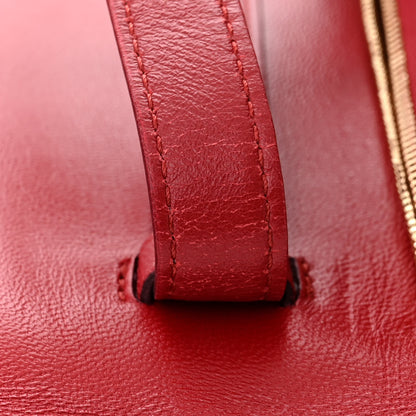 Celine Box Calfskin Medium Classic Box Flap Bag Red 13 of 13