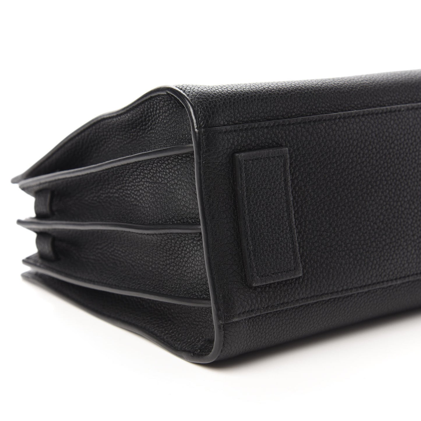 Grained Calfskin Baby Sac De Jour Souple Black