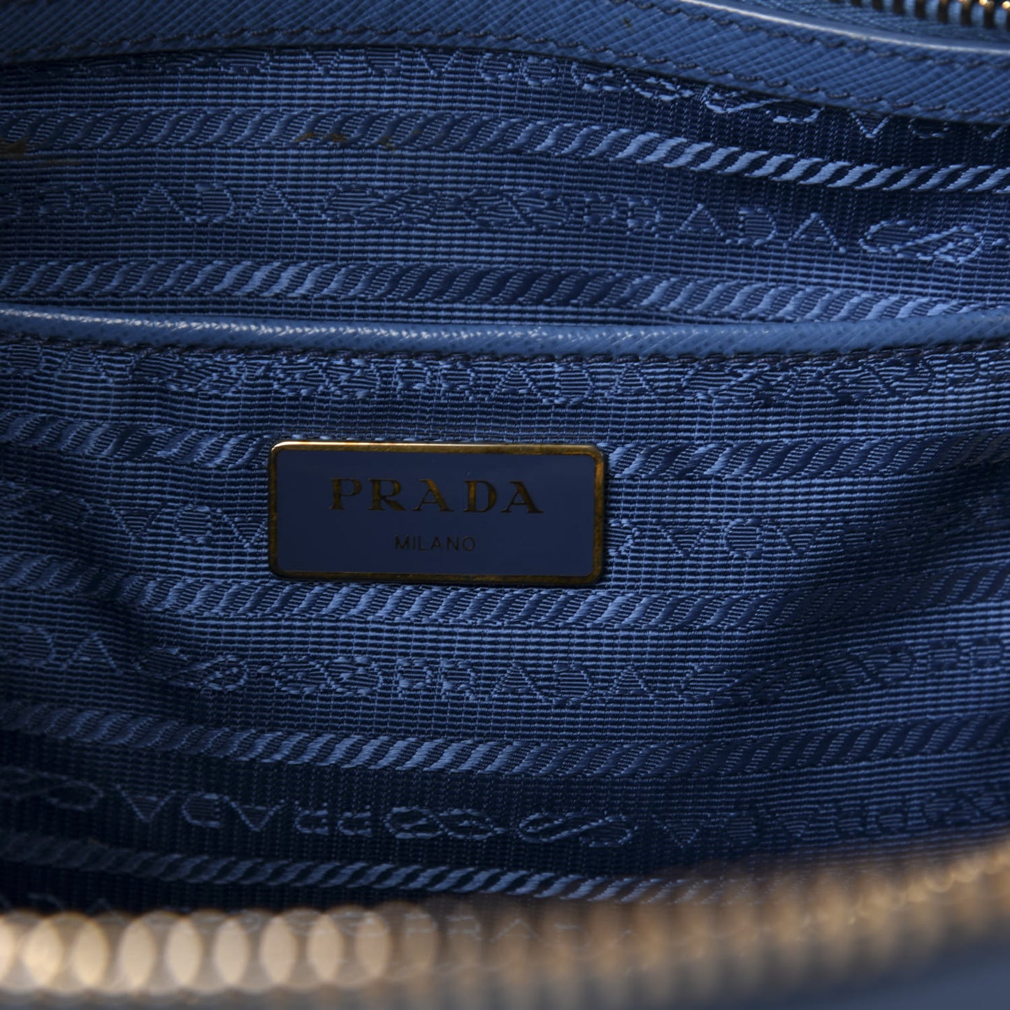 Saffiano Lux Large Promenade Tote Bluette
