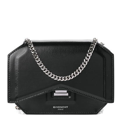 Givenchy Calfskin Bow Cut Chain Wallet Black 1 of 10