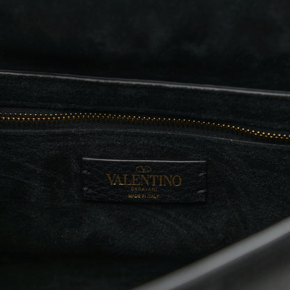 Valentino Garavani Nappa Large Roman Stud Shoulder Bag Black 5 of 8