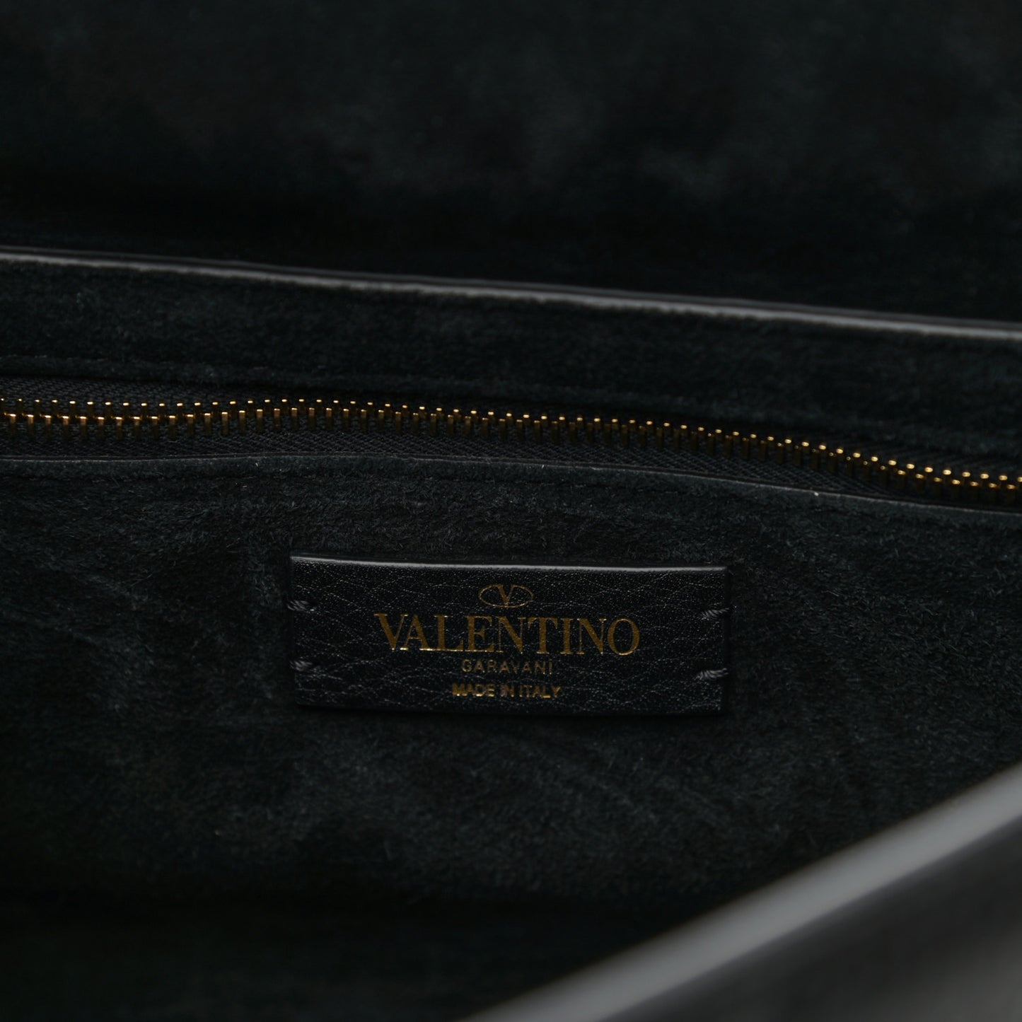 Nappa Large Roman Stud Shoulder Bag Black