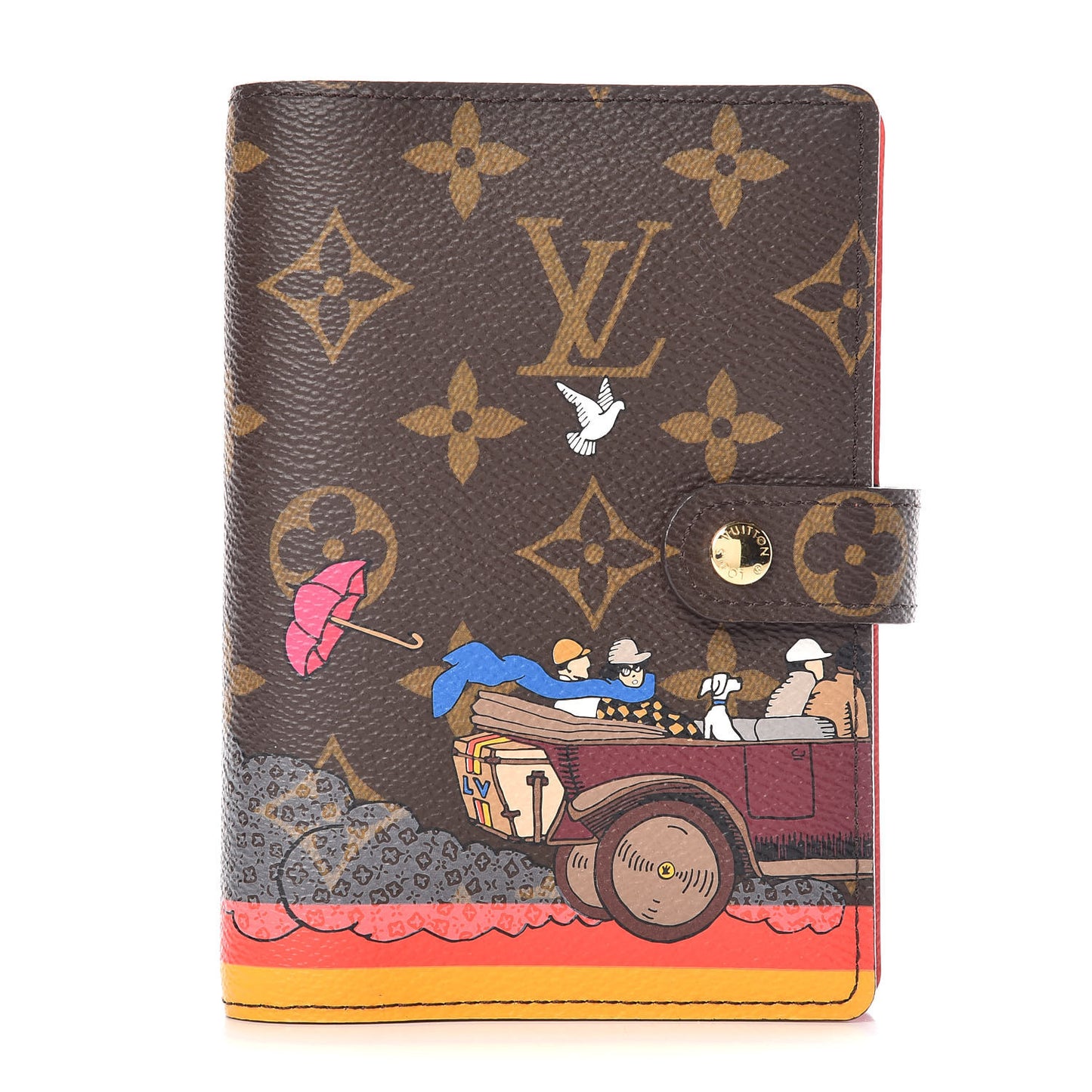 Monogram 2015 Christmas Animation Small Ring Agenda Cover Poppy