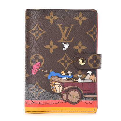 Louis Vuitton Monogram 2015 Christmas Animation Small Ring Agenda Cover Poppy 1 of 8