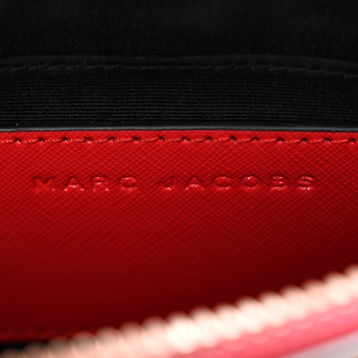 Marc Jacobs Saffiano Small Snapshot Camera Bag Red Beige 7 of 12