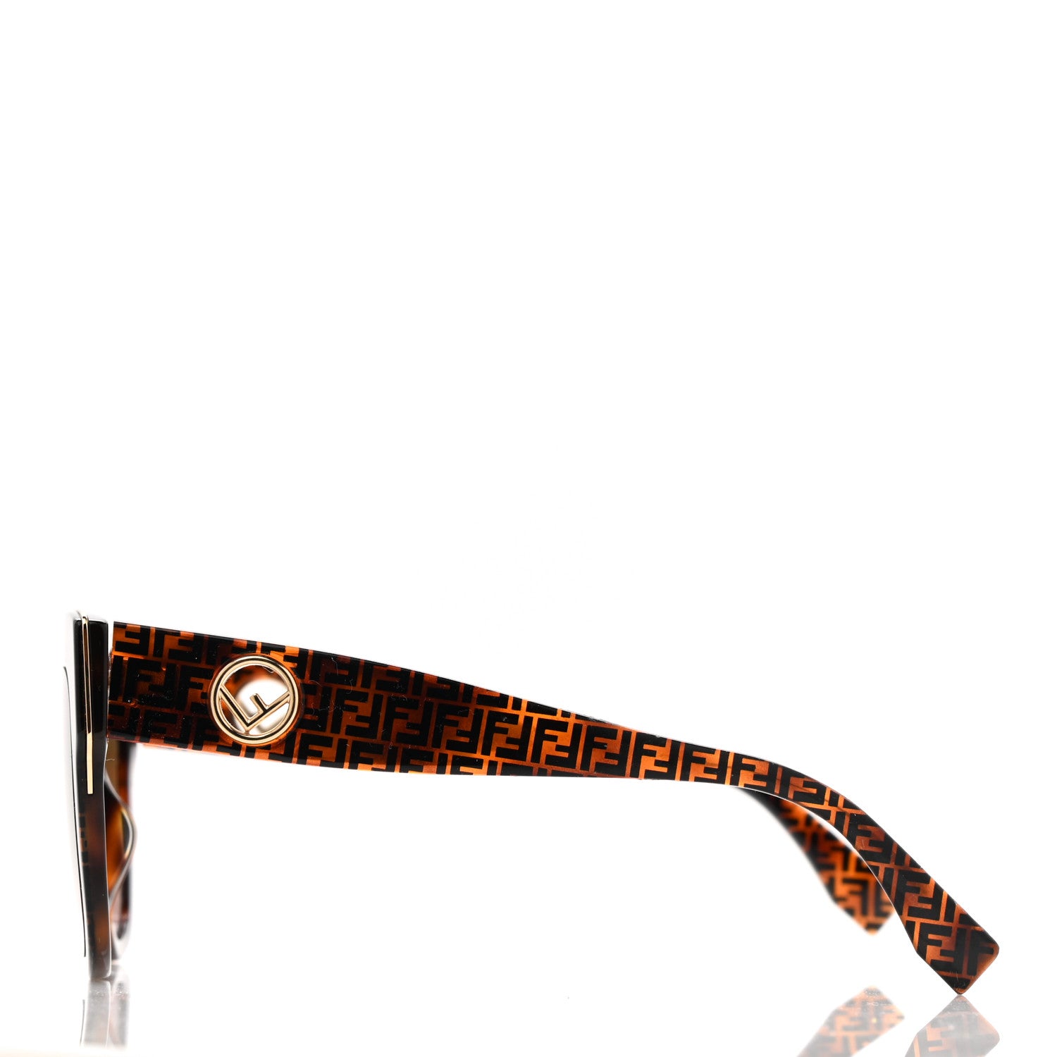 Fendi Acetate F is Fendi FF Cat Eye Sunglasses FF 0359/G/S Havana 3 of 7