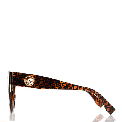 Fendi Acetate F is Fendi FF Cat Eye Sunglasses FF 0359/G/S Havana 3 of 7