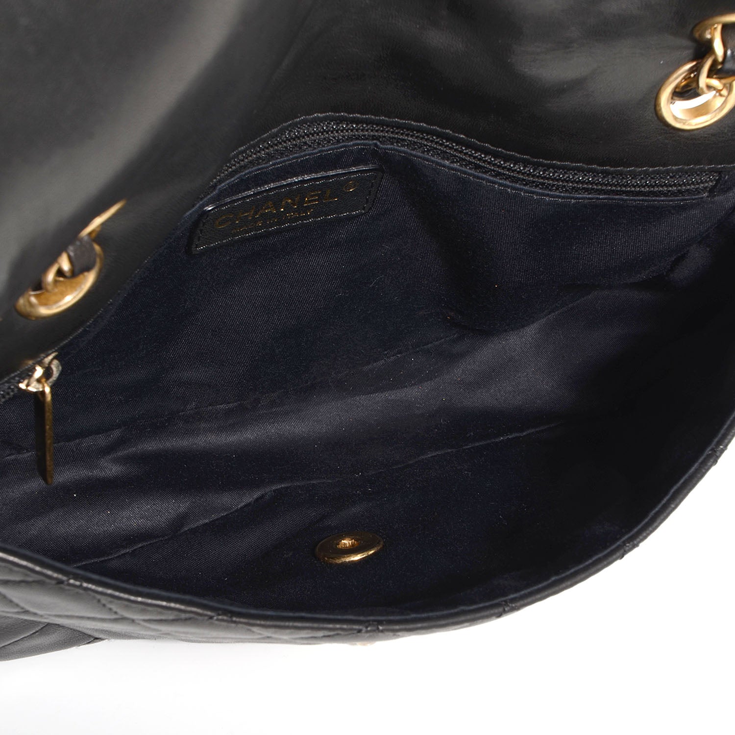 Chanel Lambskin Quilted Cruise Charm Medium Flap Black 5 of 8