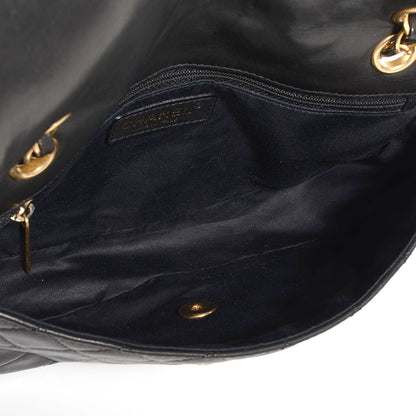Chanel Lambskin Quilted Cruise Charm Medium Flap Black 5 of 8