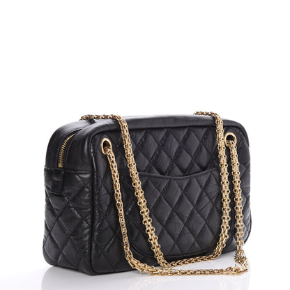 Chanel Aged Calfskin Quilted Medium Reissue Camera Case Black 4 of 9