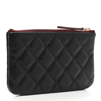 Chanel Caviar Quilted Small Cosmetic Case Black 3 of 8