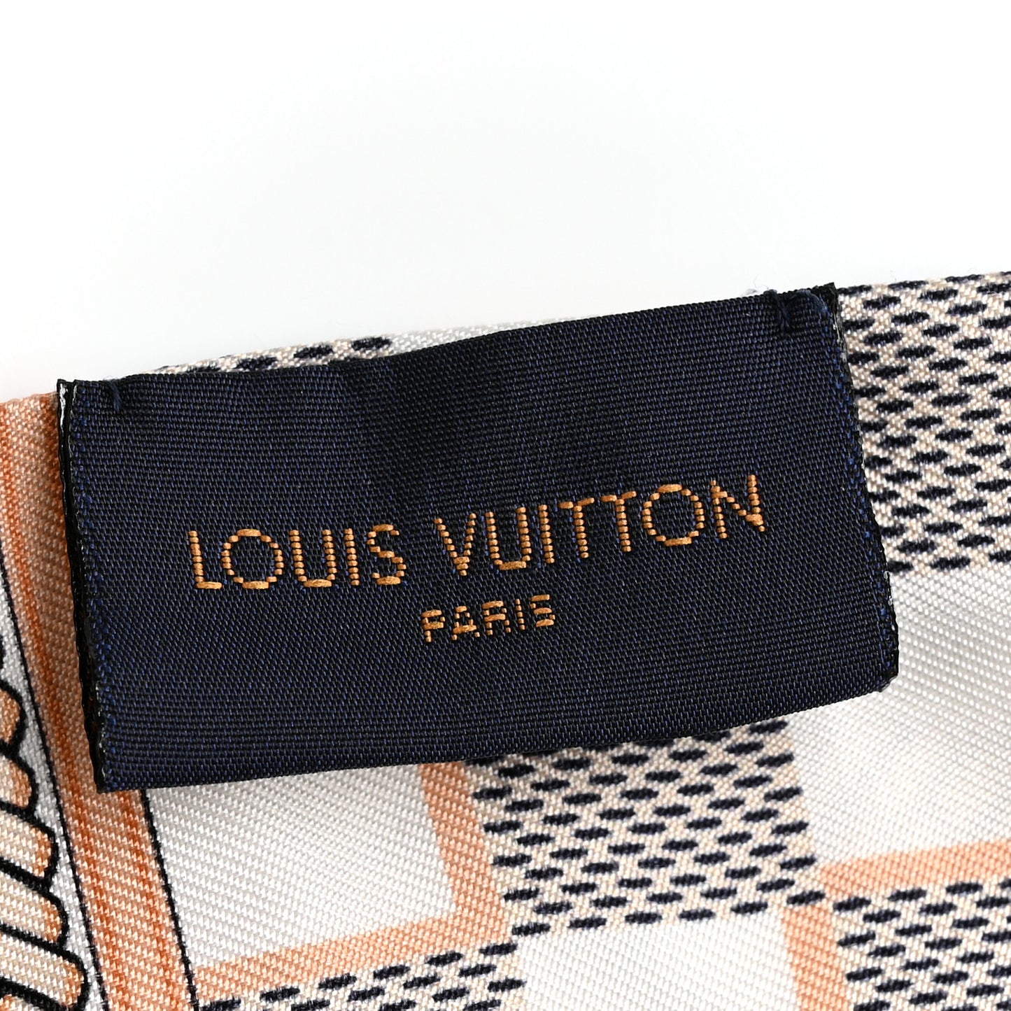 Silk Damier Azur Infinity Bandeau Azure Blue