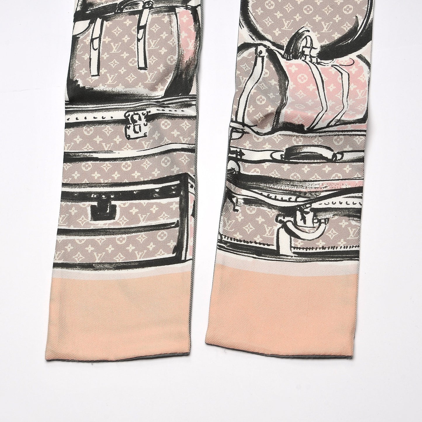 Silk Monogram Trunks Bandeau Rose Poudre