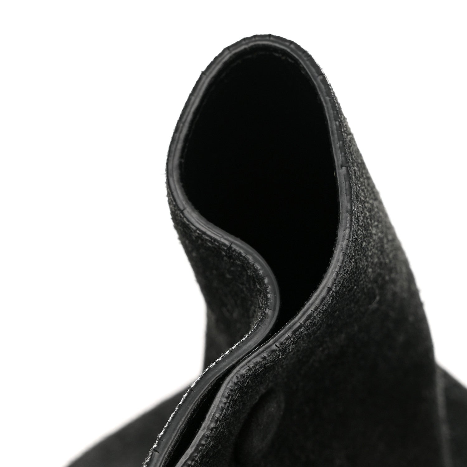 Celine Crocodile Embossed Calfskin Suede Medium Trapeze Black 15 of 15