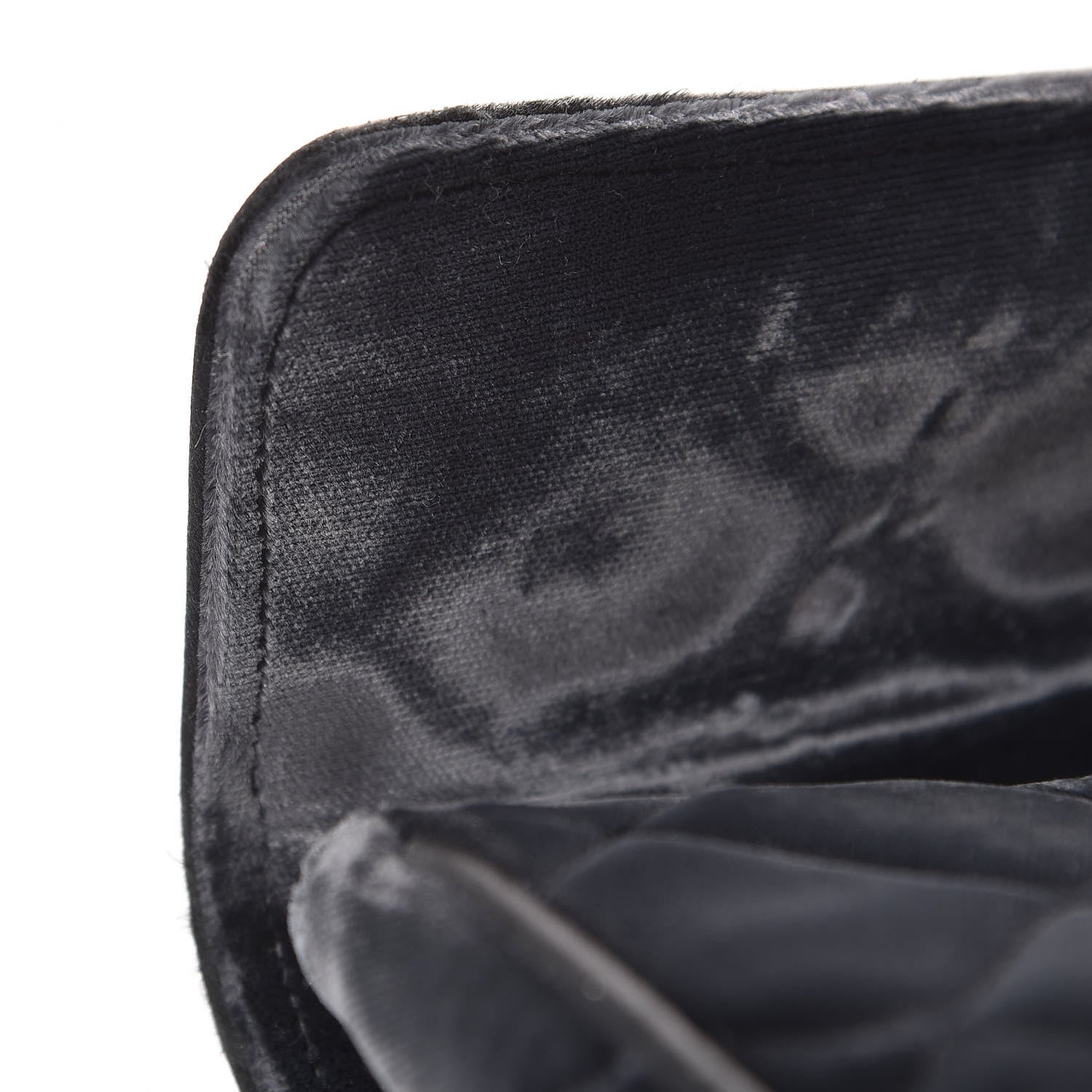 Chanel Velvet Quilted East West Flap Black 8 of 13