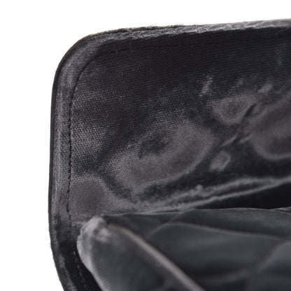 Chanel Velvet Quilted East West Flap Black 8 of 13