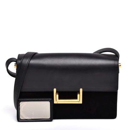 Saint Laurent Suede Calfskin Medium Classic Lulu Bag Black 10 of 14