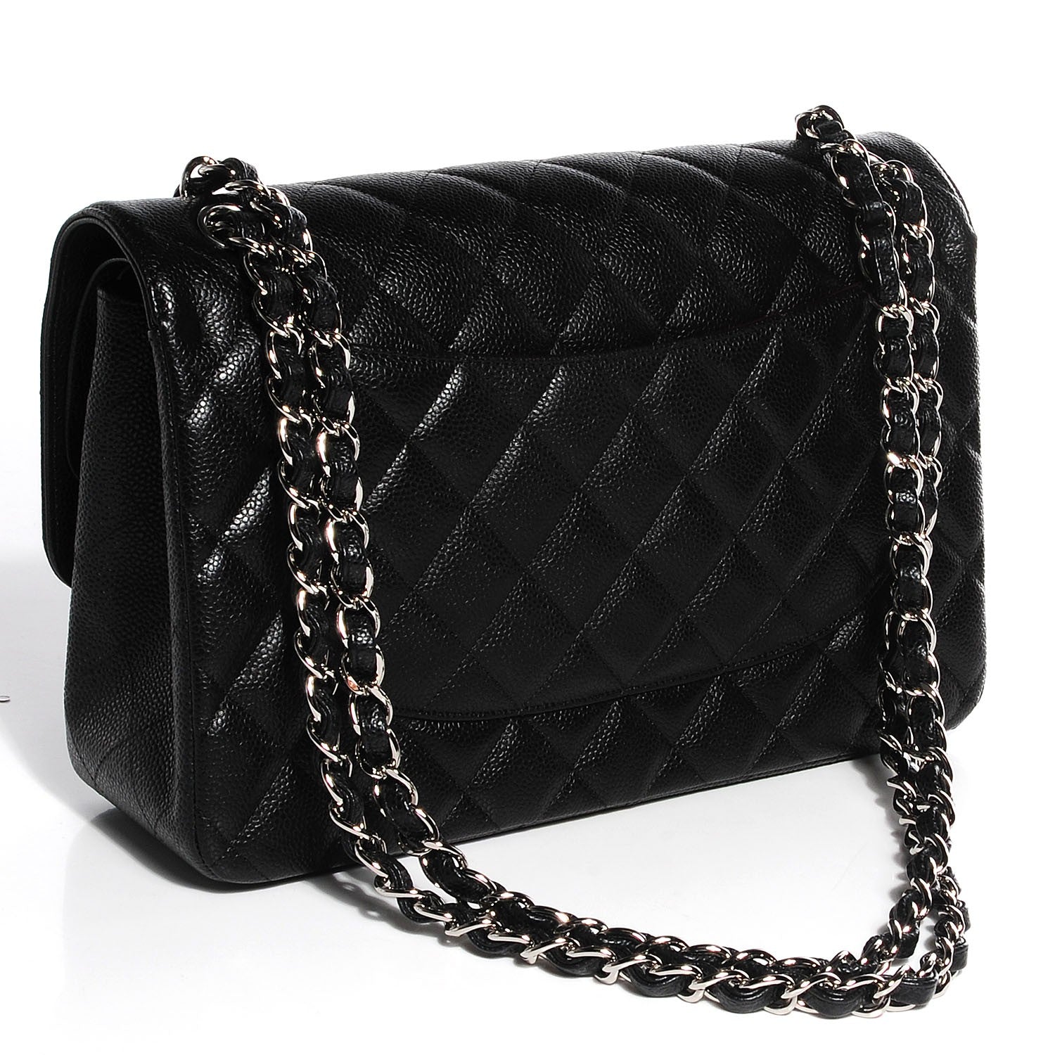 Chanel Caviar Quilted Jumbo Double Flap Black 3 of 9