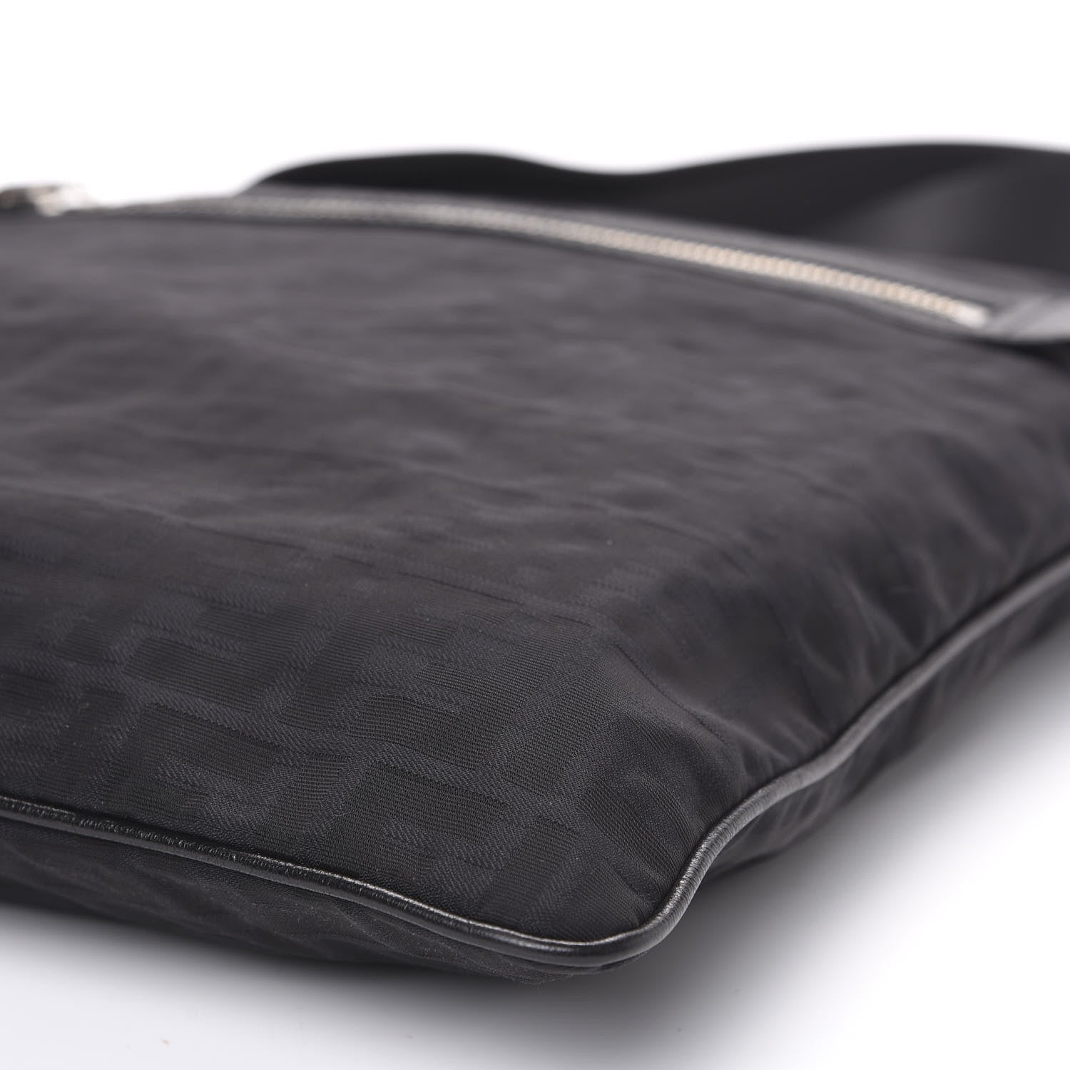 Fendi Zucca Messenger Bag Black 8 of 9