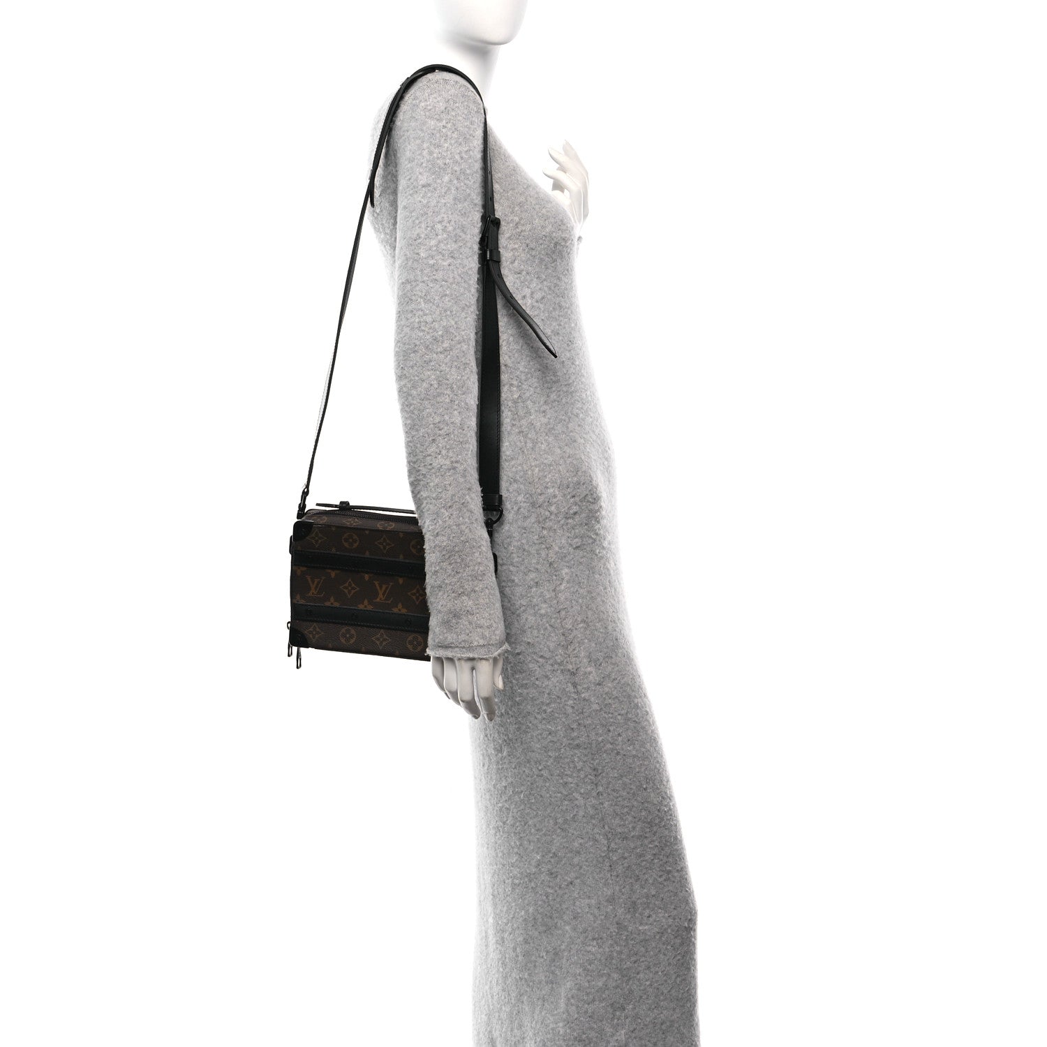 Louis Vuitton Monogram Macassar Handle Soft Trunk Black 2 of 10