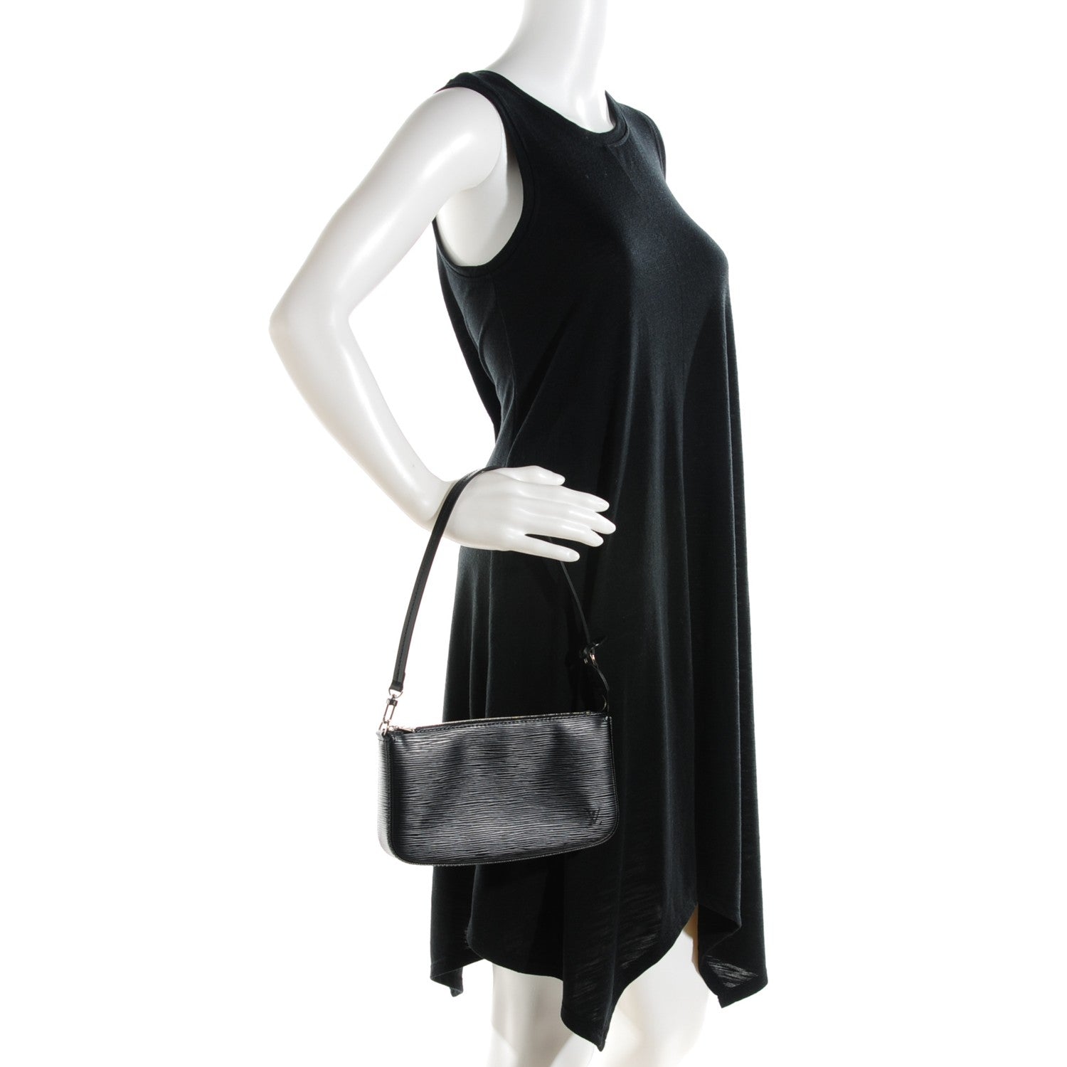 Louis Vuitton Epi Pochette Accessories NM Black 2 of 7