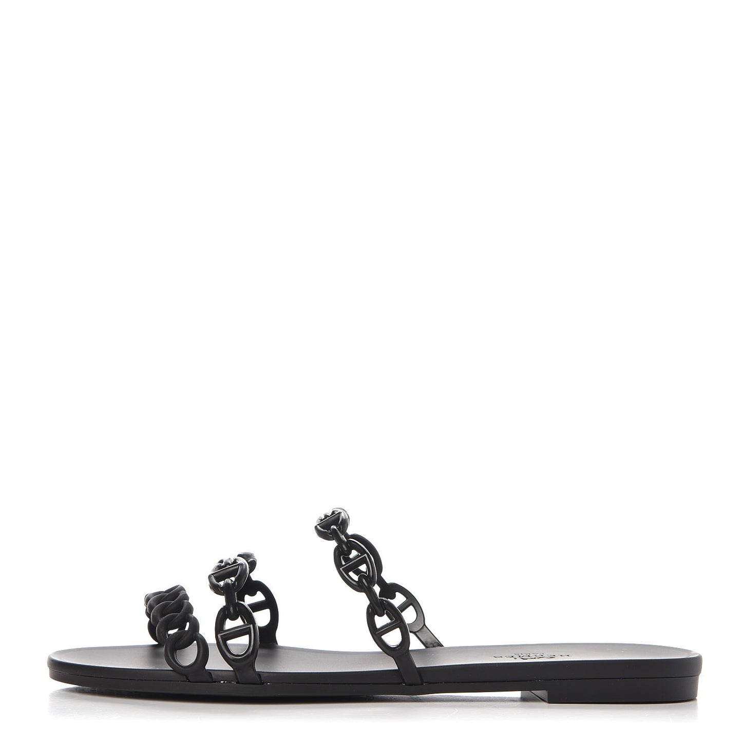 Rubber Chaine d'Ancre Rivage Sandals 38 Black