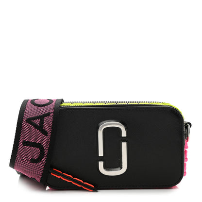 Marc Jacobs Saffiano Whipstitched Small Snapshot Camera Bag Black 1 of 9