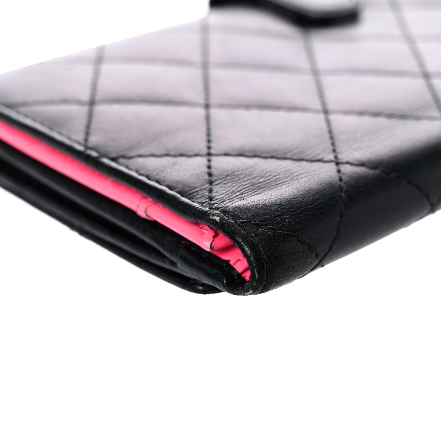 Chanel Calfskin Quilted Cambon Long Double Wallet Black 16 of 29