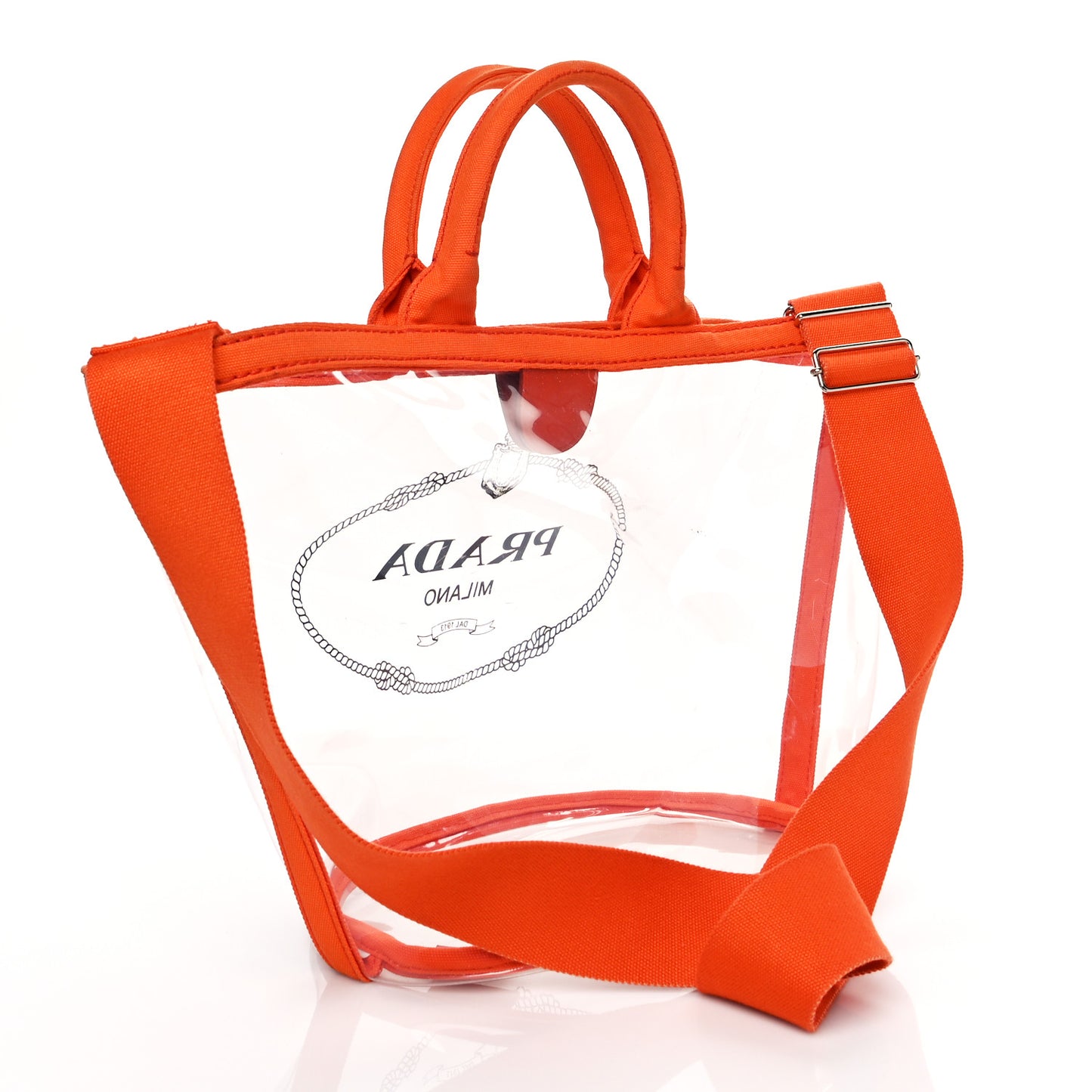 Plexiglass Canapa Small Shopper Tote Arancio