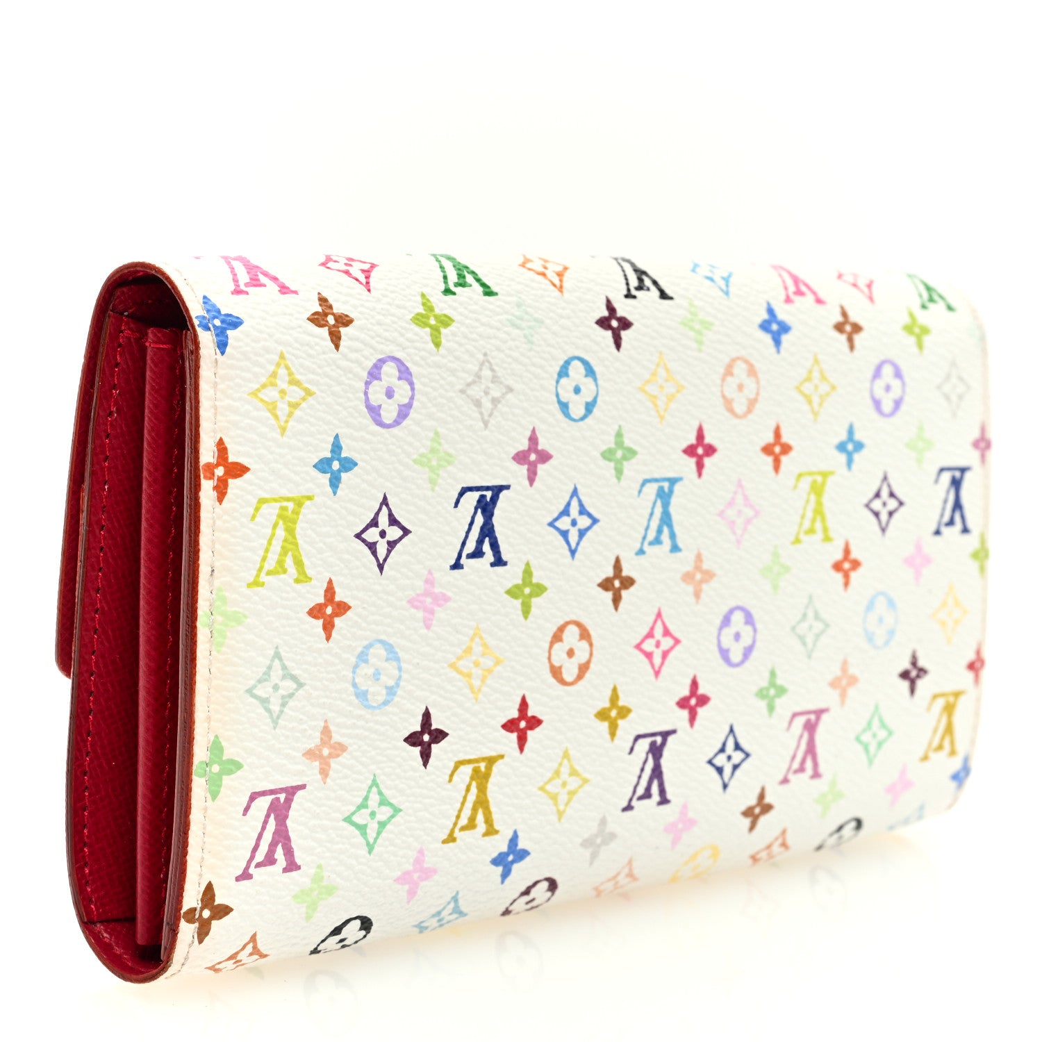 Louis Vuitton Monogram Multicolor Sarah Wallet White Grenade 3 of 7