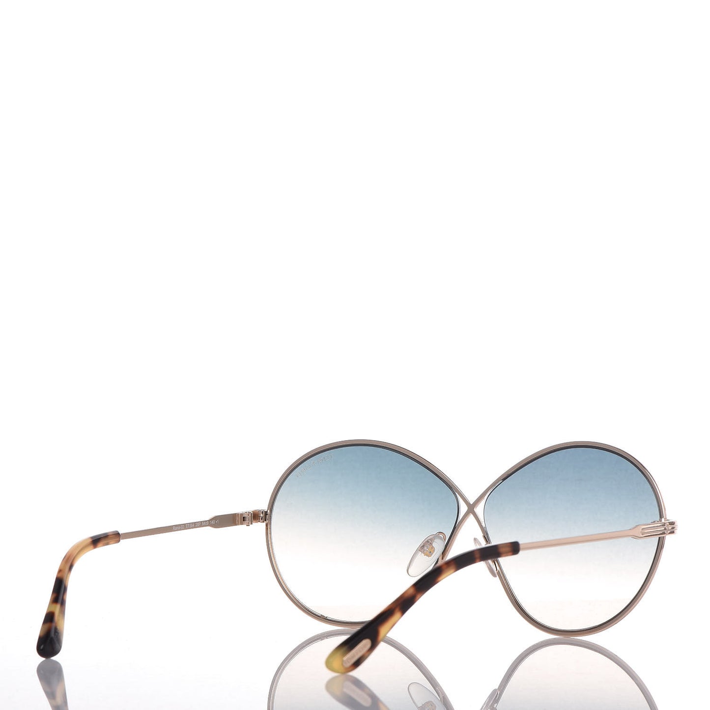 Rania-02 Oval Sunglasses TF564 Rose Gold