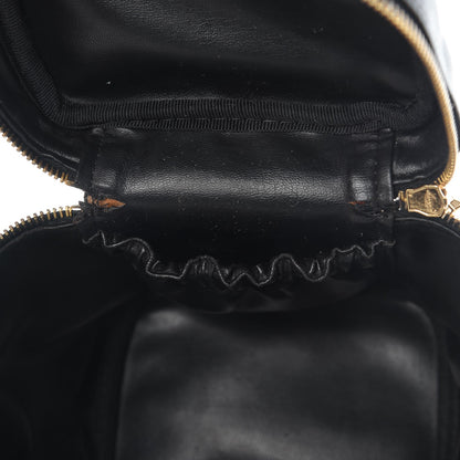 Chanel Lambskin Vanity Cosmetic Case Black 11 of 12