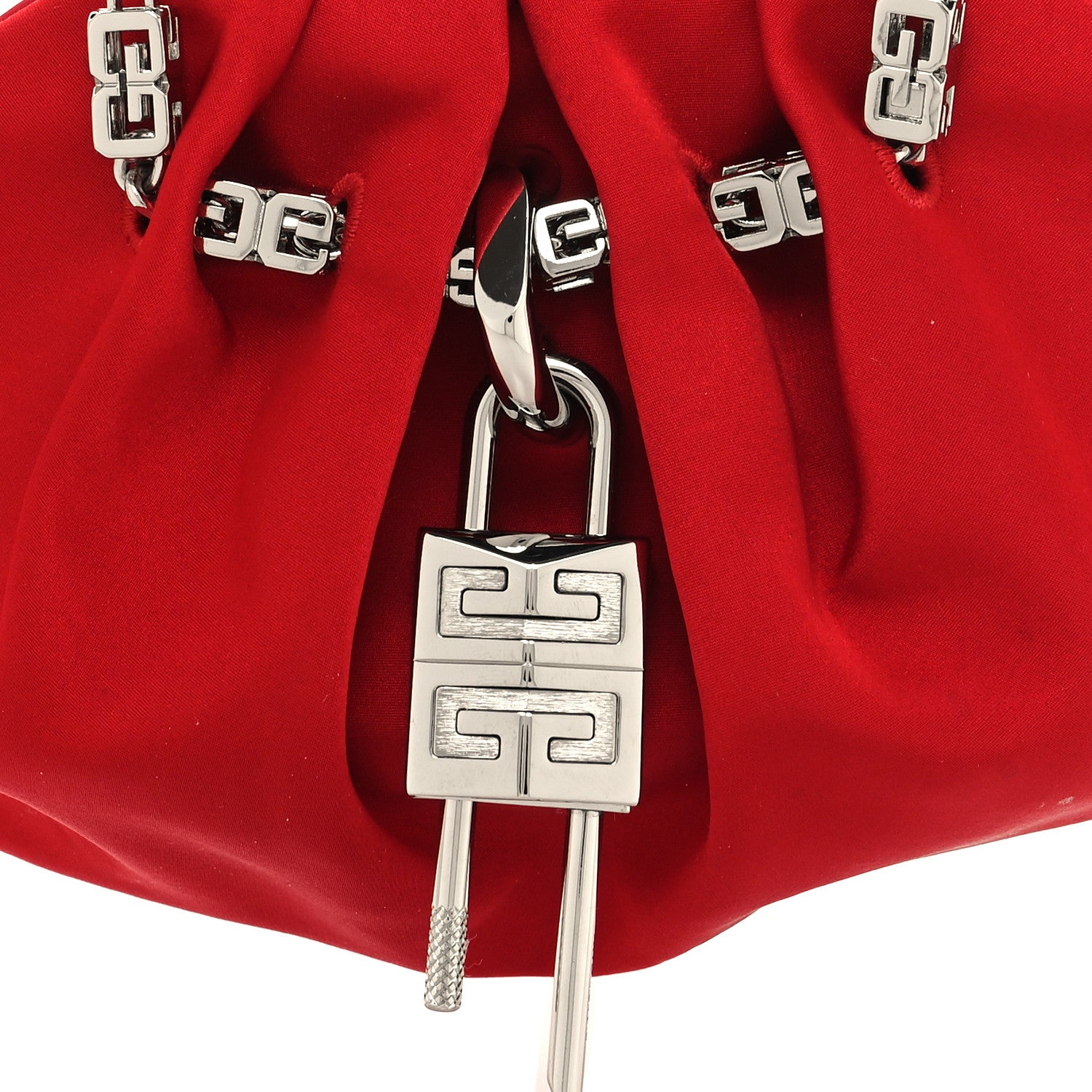 Givenchy Satin Mini Kenny Shoulder Bag Red 8 of 10